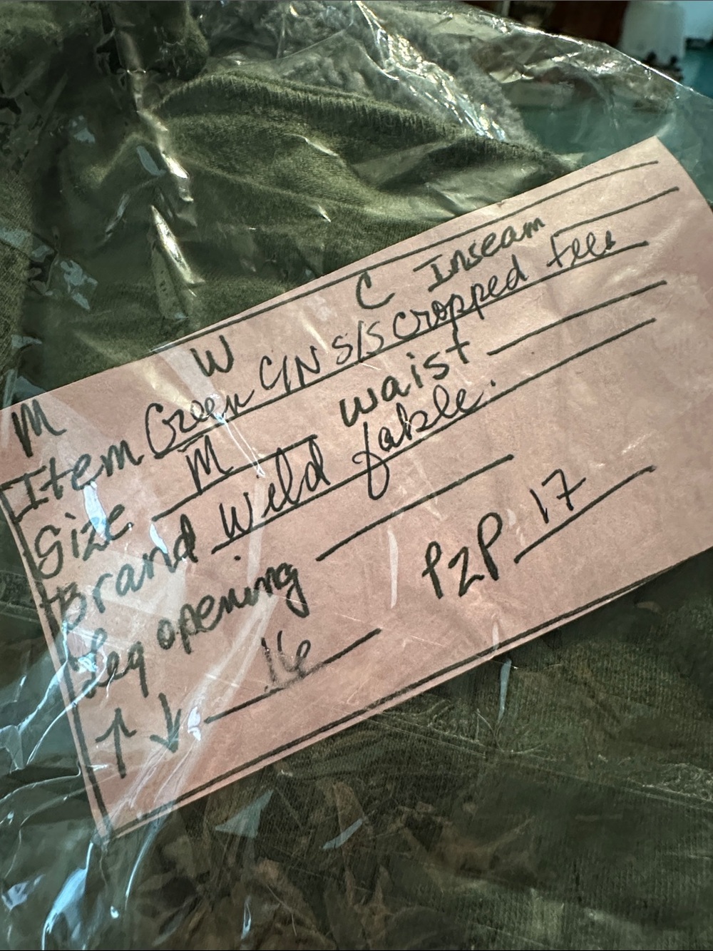Wild Fable Dark Green Short Sleeve Crew Neck Crop Top - Picture 4 of 7